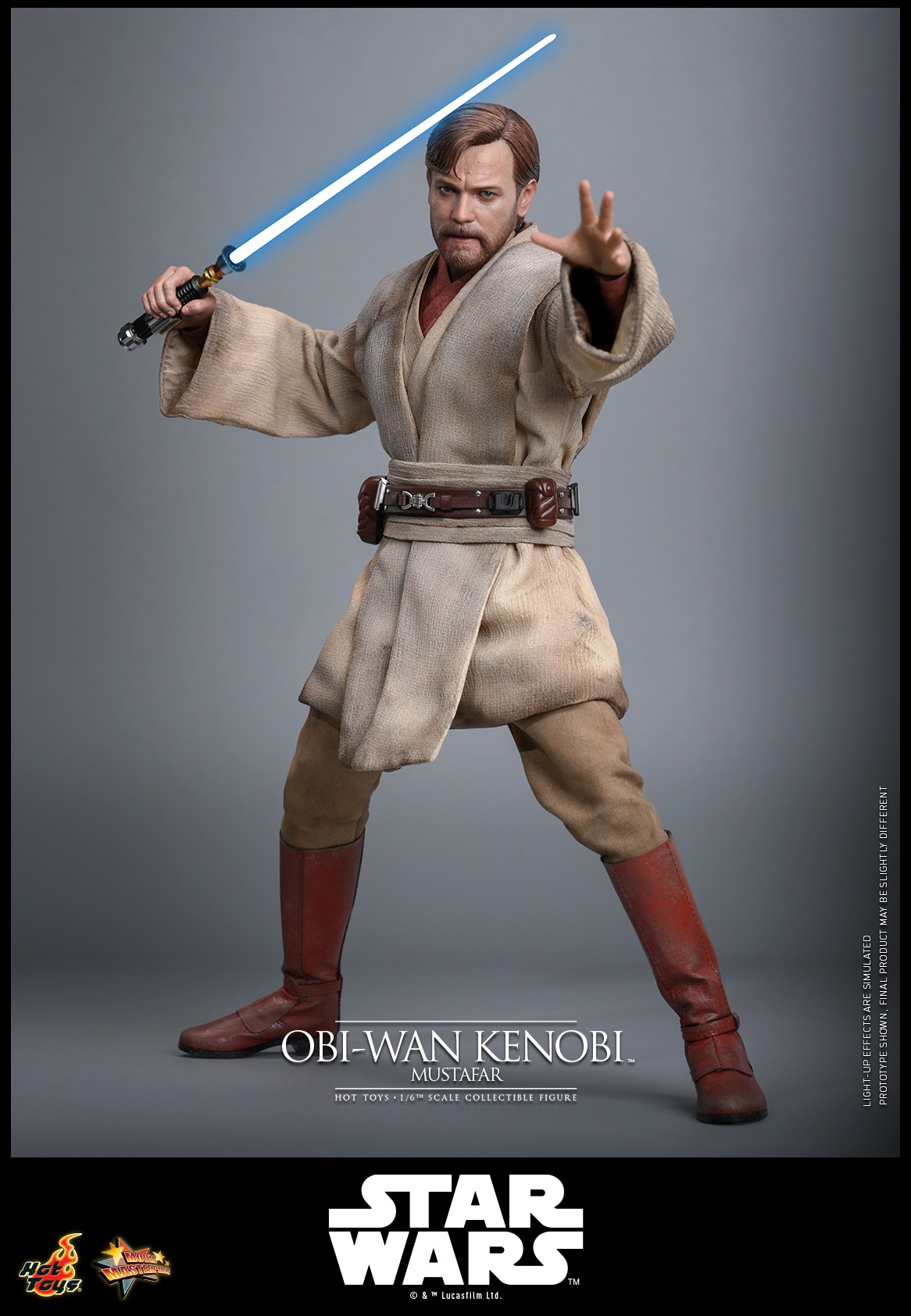 Pre-Order Hot Toys Star Wars Revenge of the Sith Obi-Wan Kenobi (Mustafar) Sixth Scale Figure MMS843